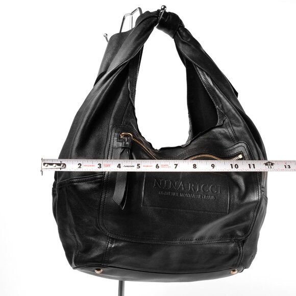 Nina Ricci Black Leather Hobo/Shoulder Bag - Picture 11 of 11